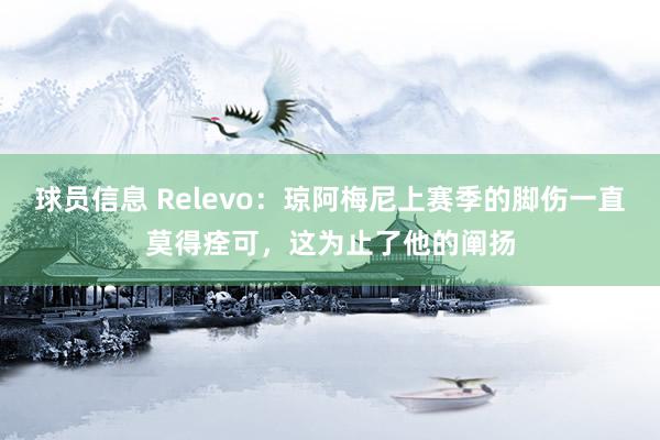 球员信息 Relevo：琼阿梅尼上赛季的脚伤一直莫得痊可，这为止了他的阐扬