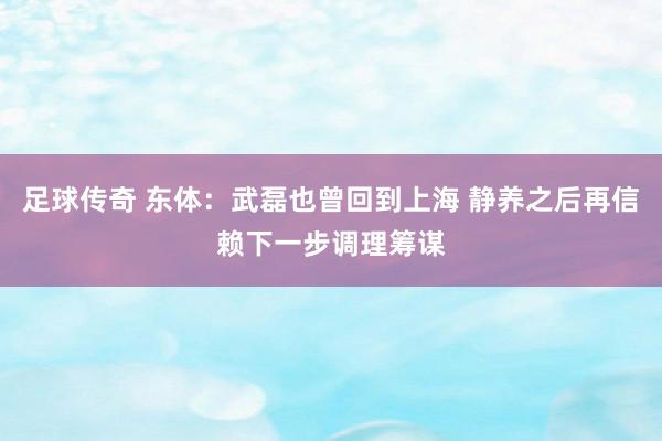 足球传奇 东体：武磊也曾回到上海 静养之后再信赖下一步调理筹谋